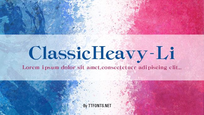 ClassicHeavy-Li example