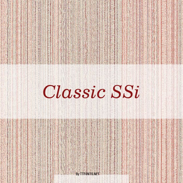 Classic SSi example