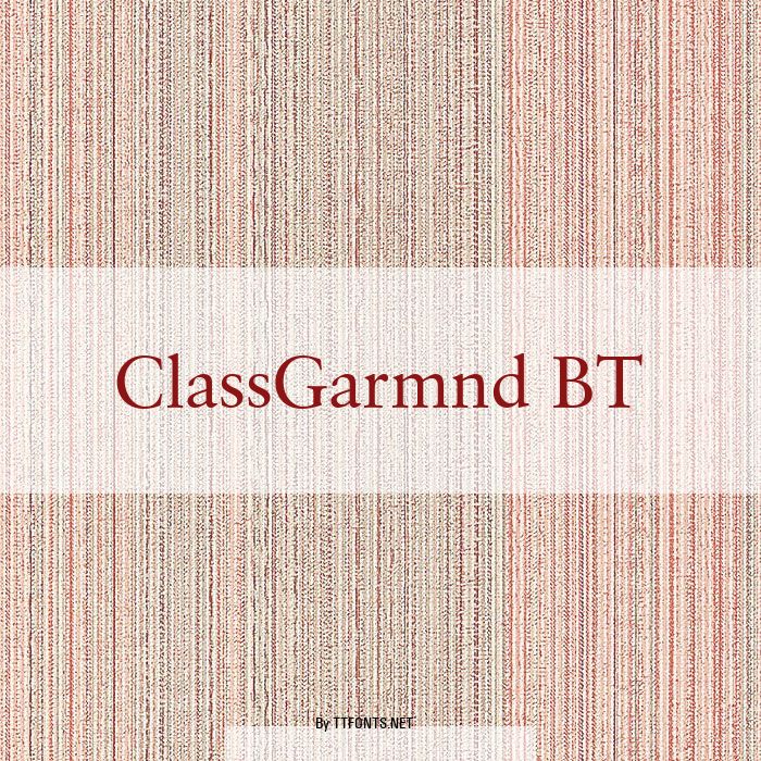 ClassGarmnd BT example