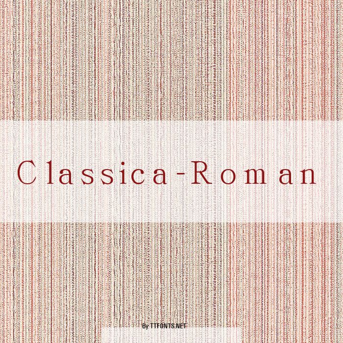Classica-Roman example