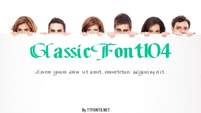 ClassicFont104 example