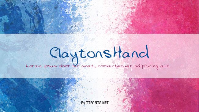 ClaytonsHand example