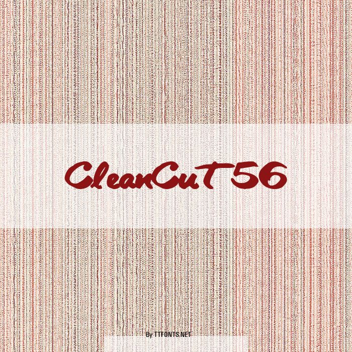 CleanCut56 example