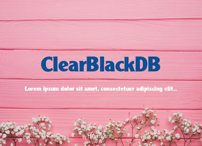 ClearBlackDB example