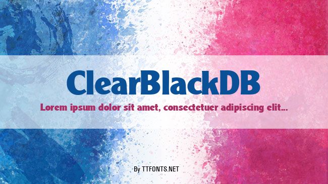 ClearBlackDB example