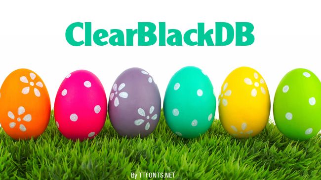 ClearBlackDB example