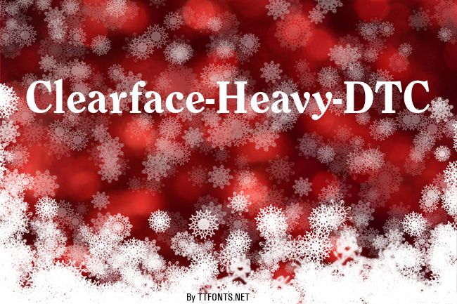 Clearface-Heavy-DTC example