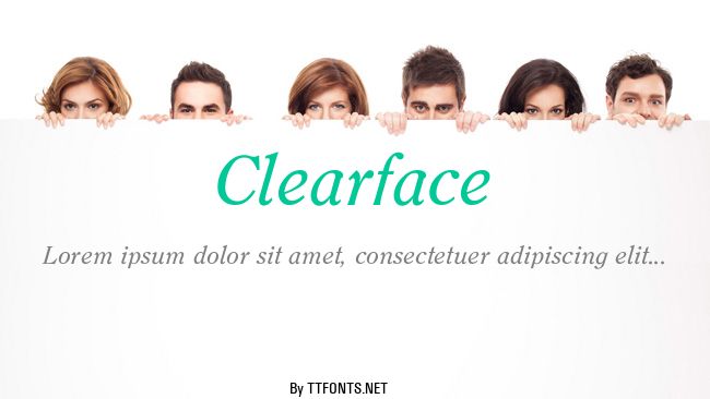 Clearface example