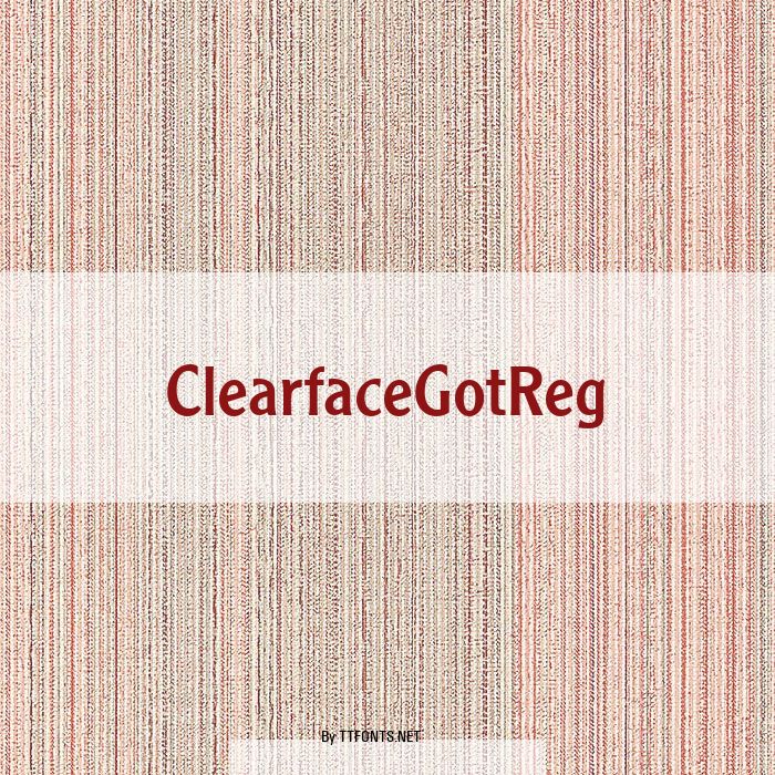 ClearfaceGotReg example
