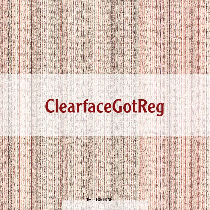 ClearfaceGotReg example