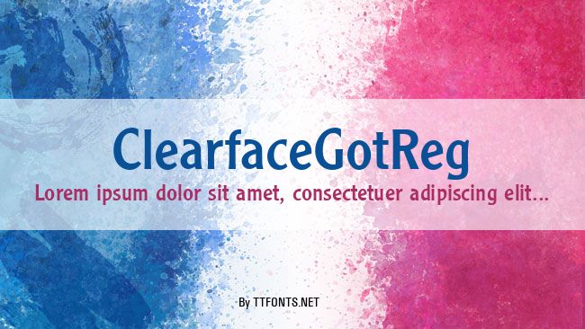 ClearfaceGotReg example