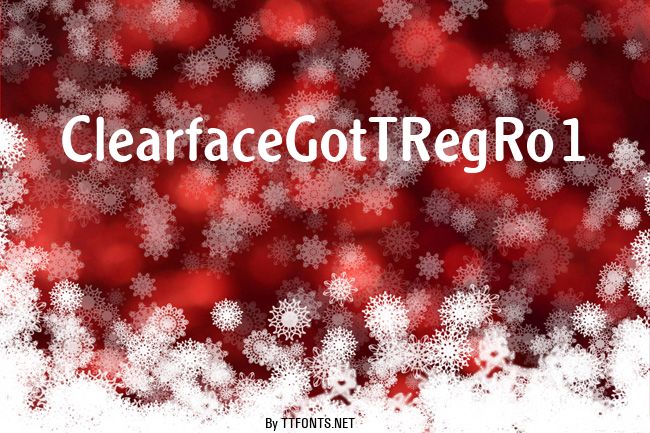 ClearfaceGotTRegRo1 example
