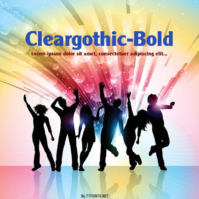 Cleargothic-Bold example