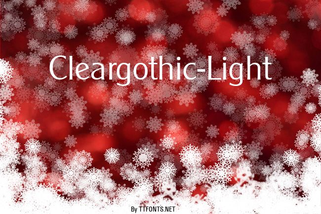 Cleargothic-Light example