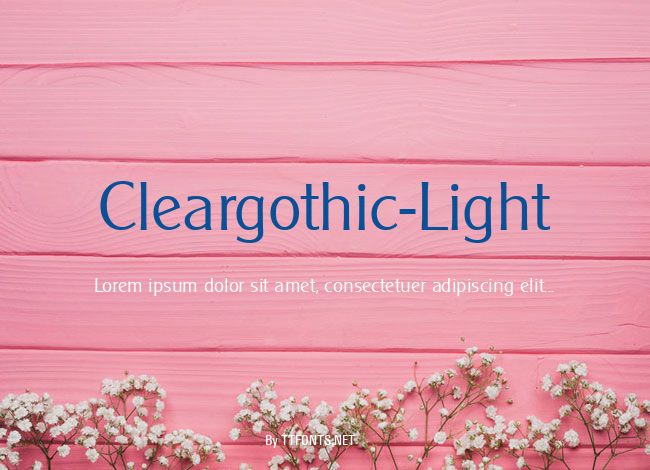 Cleargothic-Light example