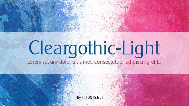 Cleargothic-Light example