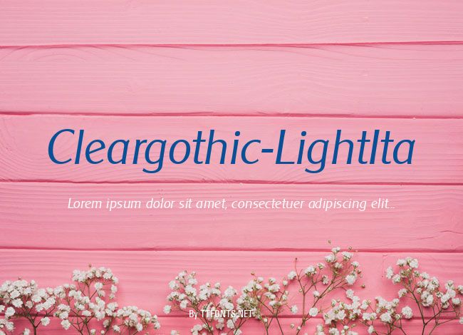 Cleargothic-LightIta example