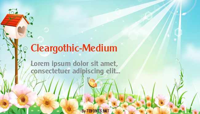Cleargothic-Medium example