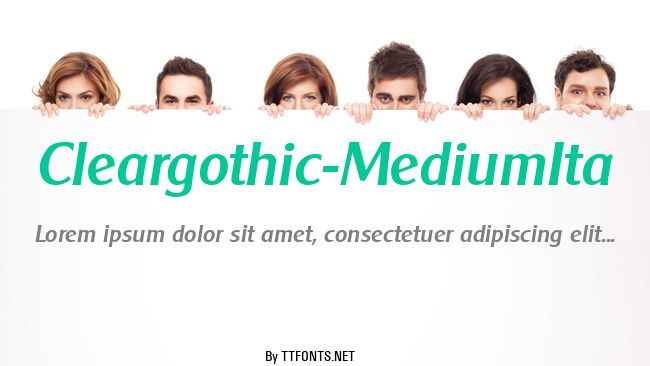Cleargothic-MediumIta example