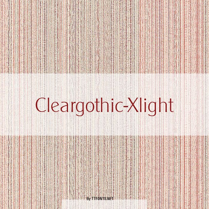 Cleargothic-Xlight example