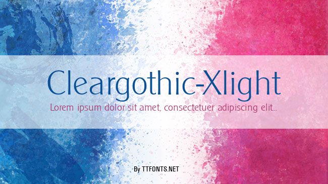 Cleargothic-Xlight example