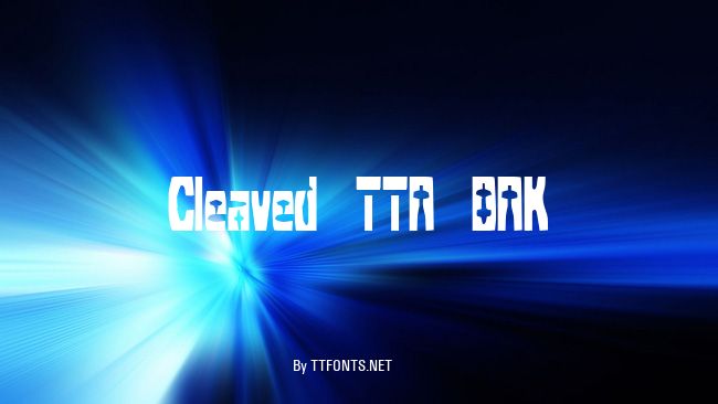 Cleaved TTR BRK example
