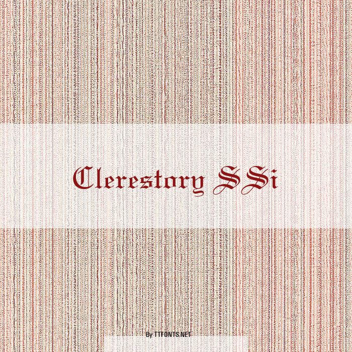 Clerestory SSi example