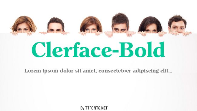 Clerface-Bold example