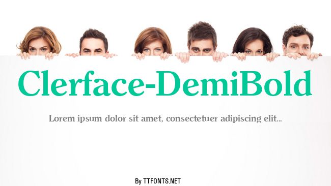 Clerface-DemiBold example