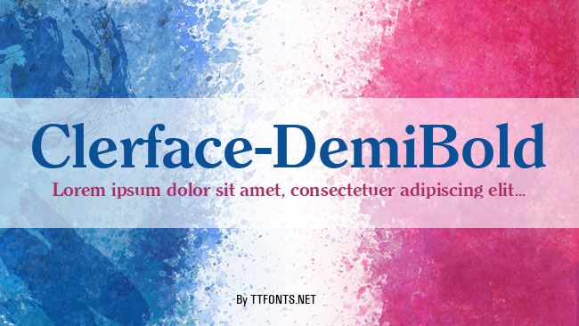 Clerface-DemiBold example