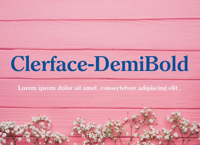 Clerface-DemiBold example