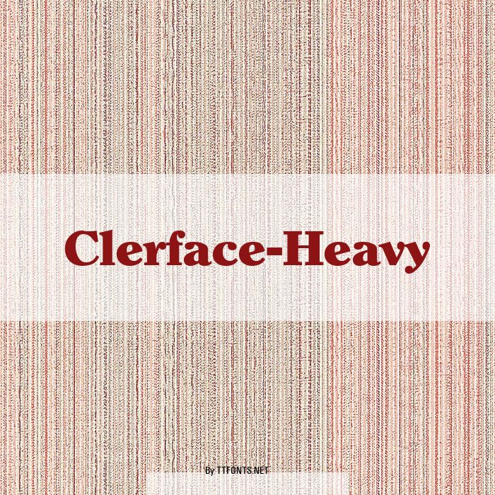 Clerface-Heavy example