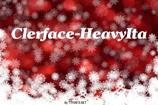 Clerface-HeavyIta example