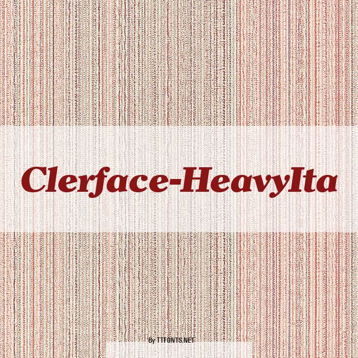 Clerface-HeavyIta example