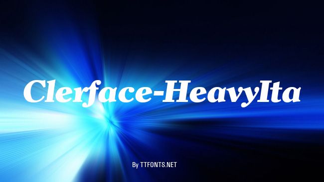 Clerface-HeavyIta example