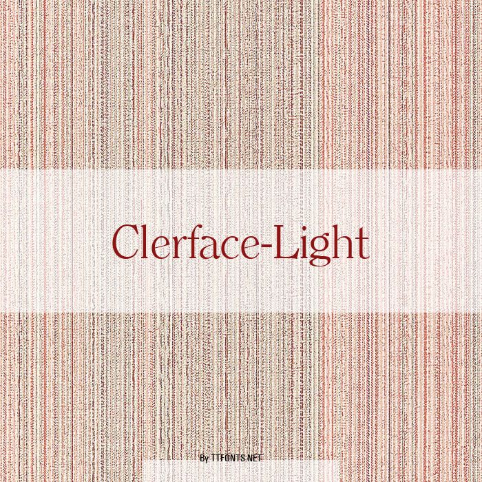 Clerface-Light example