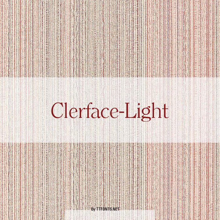 Clerface-Light example