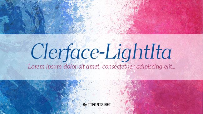Clerface-LightIta example