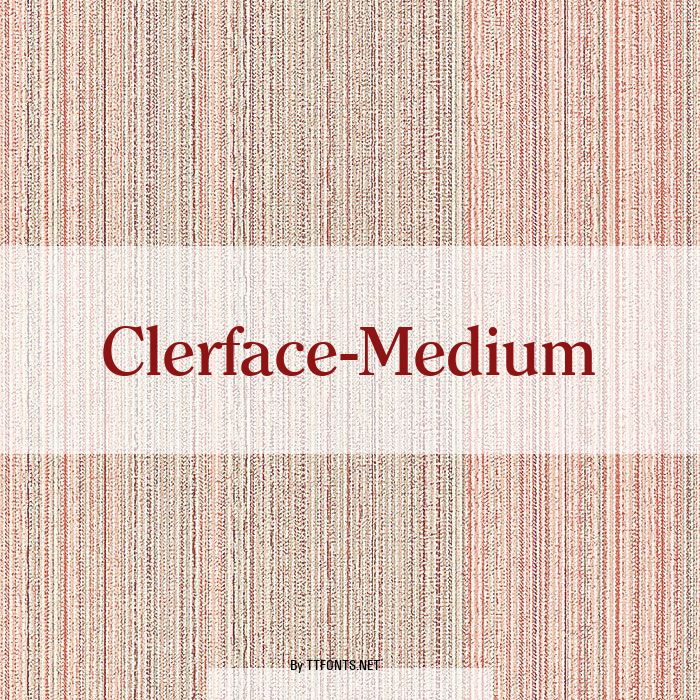 Clerface-Medium example