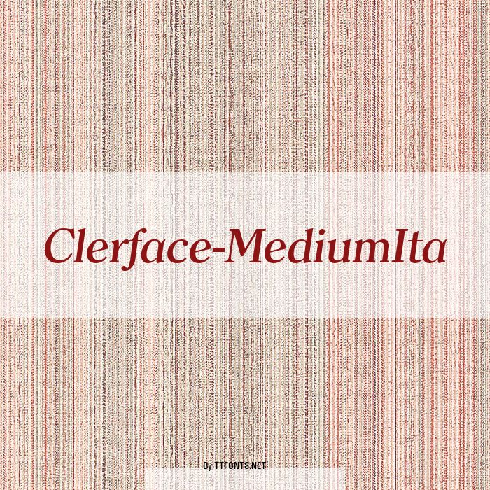 Clerface-MediumIta example