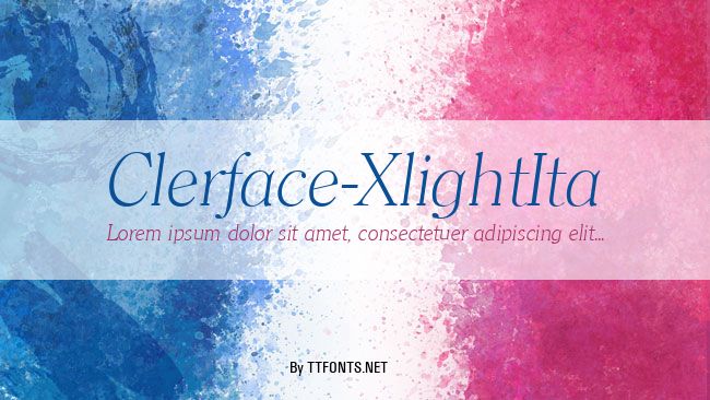 Clerface-XlightIta example