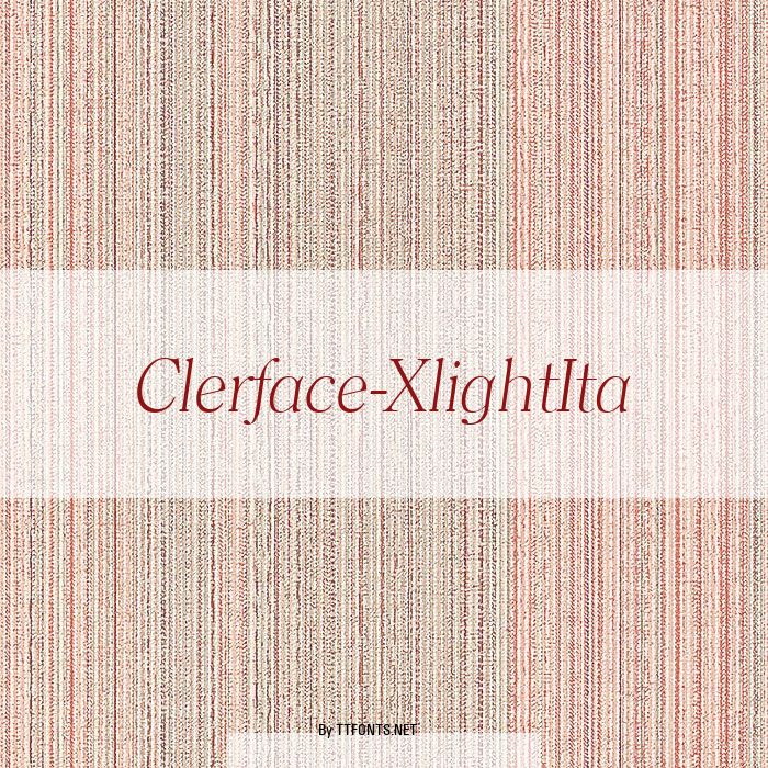 Clerface-XlightIta example
