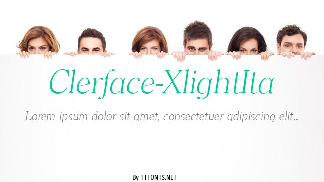 Clerface-XlightIta example