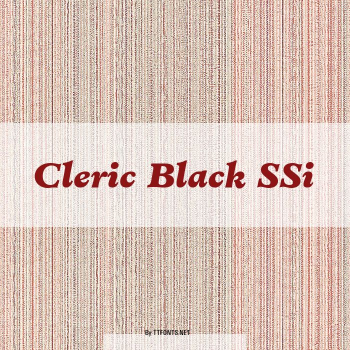 Cleric Black SSi example
