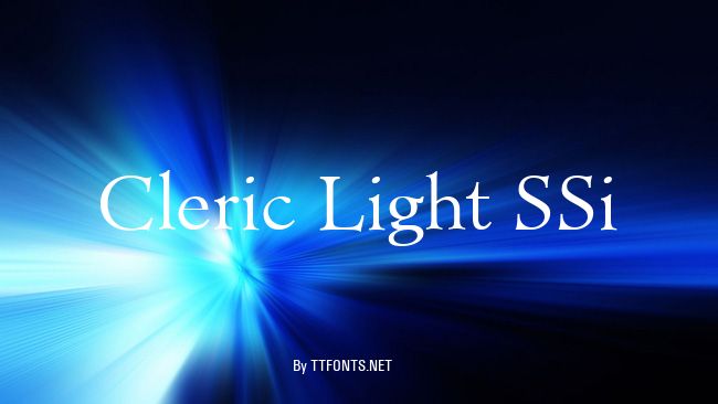 Cleric Light SSi example