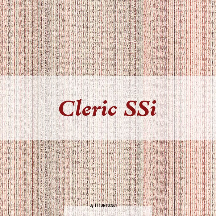 Cleric SSi example