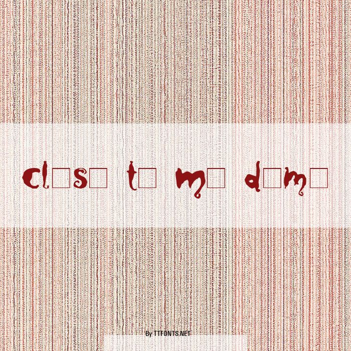 Close to Me Demo example