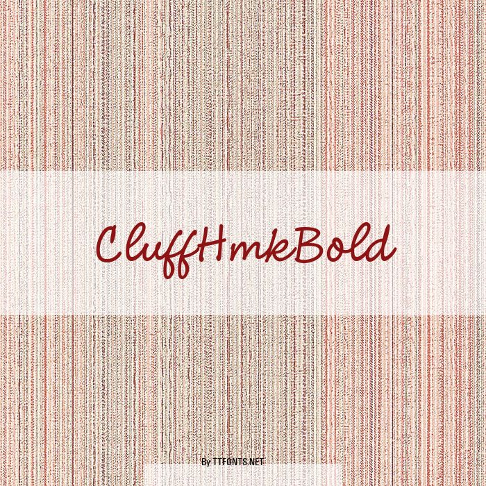 CluffHmkBold example