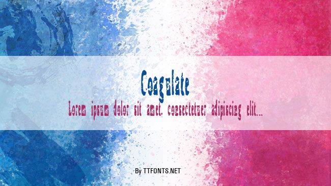 Coagulate example
