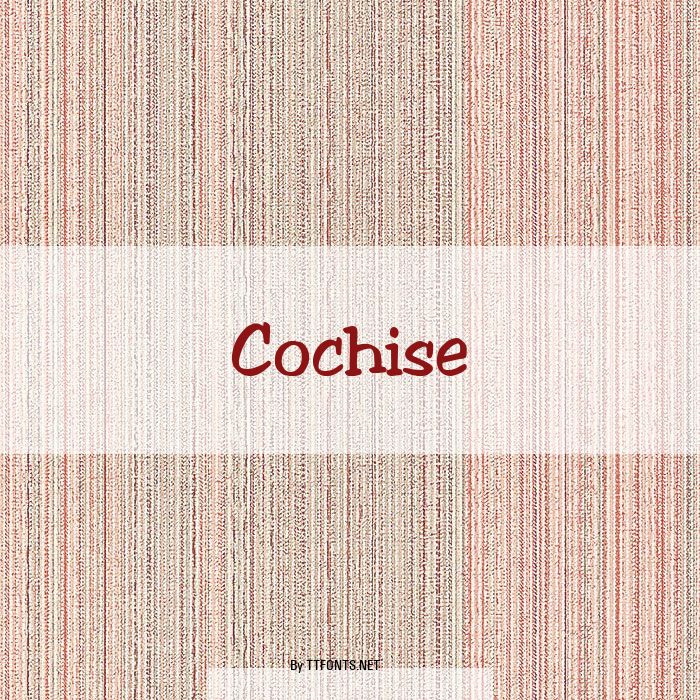 Cochise example